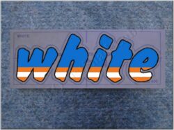 Sticker / decal / WHITE (Jawa 640 )