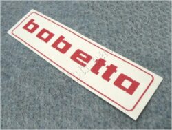 Sticker BABETTA - red 145x37