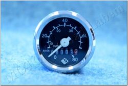Speedometer 80 km/h - black dial (Babetta) SVK