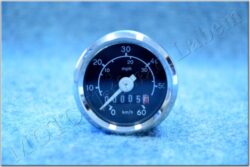 Speedometer 60 km/h - black dial (Babetta) SVK