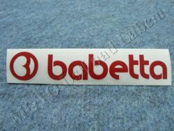 Sticker BABETTA - red 135x25