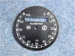 Dial, Speedometer 100km ( ČZ B,T,C ) PAL-ČZ / D=57mm
