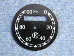 Dial, Speedometer 100km ( ČZ B,T,C ) K / D=57mm