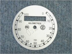 Dial, Speedometer 100km ( ČZ B,T,C ) PAL-ČZ / D=77mm