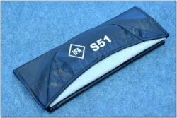 Seat cover, black  ( Simson S51 Elektronic ) smooth