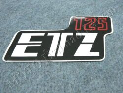 Sticker ETZ 125, Cover case - back-white-red ( MZ ) orig.