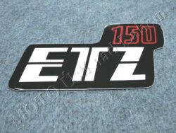 Sticker ETZ 150, Cover case - back-white-red ( MZ ) orig.