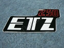Sticker ETZ 250, Cover case - back-white-red ( MZ ) orig.