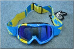 Motorcycle Goggle Zone RS - blue/yellow ( FLY RACING ), child
