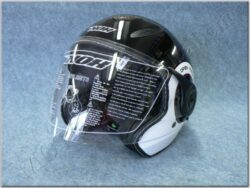 Jet Helmet N180 NEXT - black/white ( NOX )