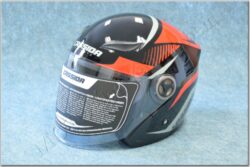 Jet Helmet Reflex - black/red/grey ( CASSIDA )