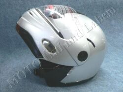 Flip-Up Helmet FU1 - silver ( Motowell )