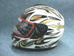 Full-face Helmet FF3 - gold flower ( Motowell )