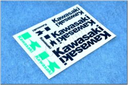 KAWASAKI arch stickers - black / green