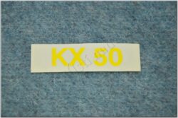 sticker  KX 50 small yellow